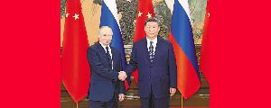 习近平同俄罗斯总统普京会谈