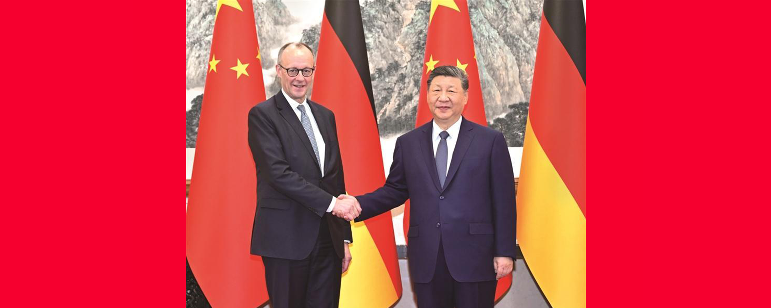 习近平会见德国总理默茨 